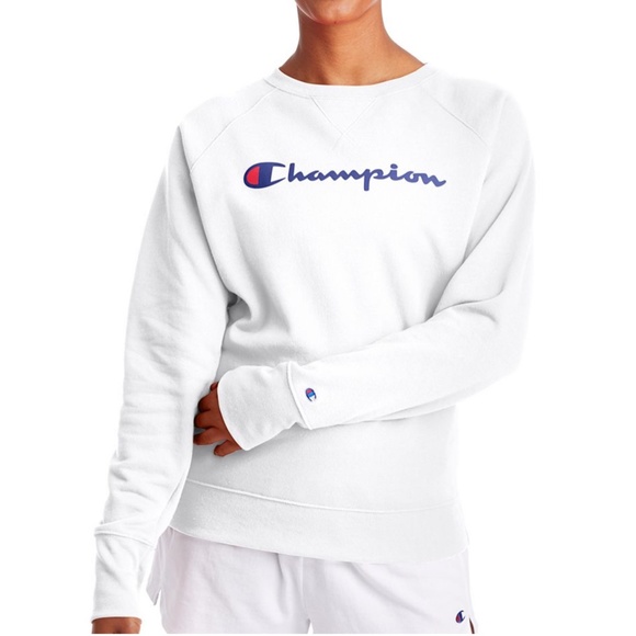 Champion Powerblend Fleece Boyfriend Sweatshirt - Picture 1 of 8